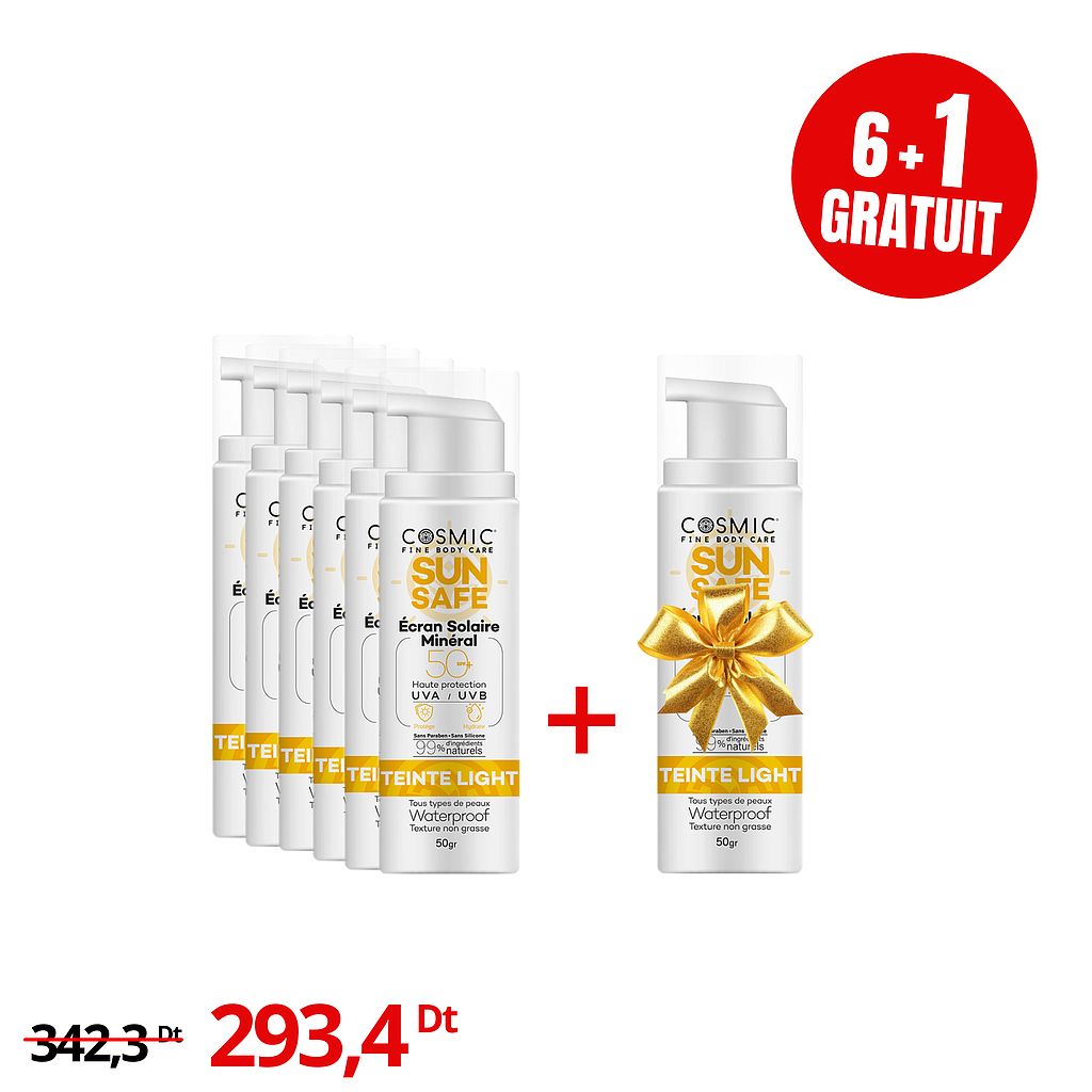 Pack Écran Solaire Minéral LIGHT (6+1GRATUIT)