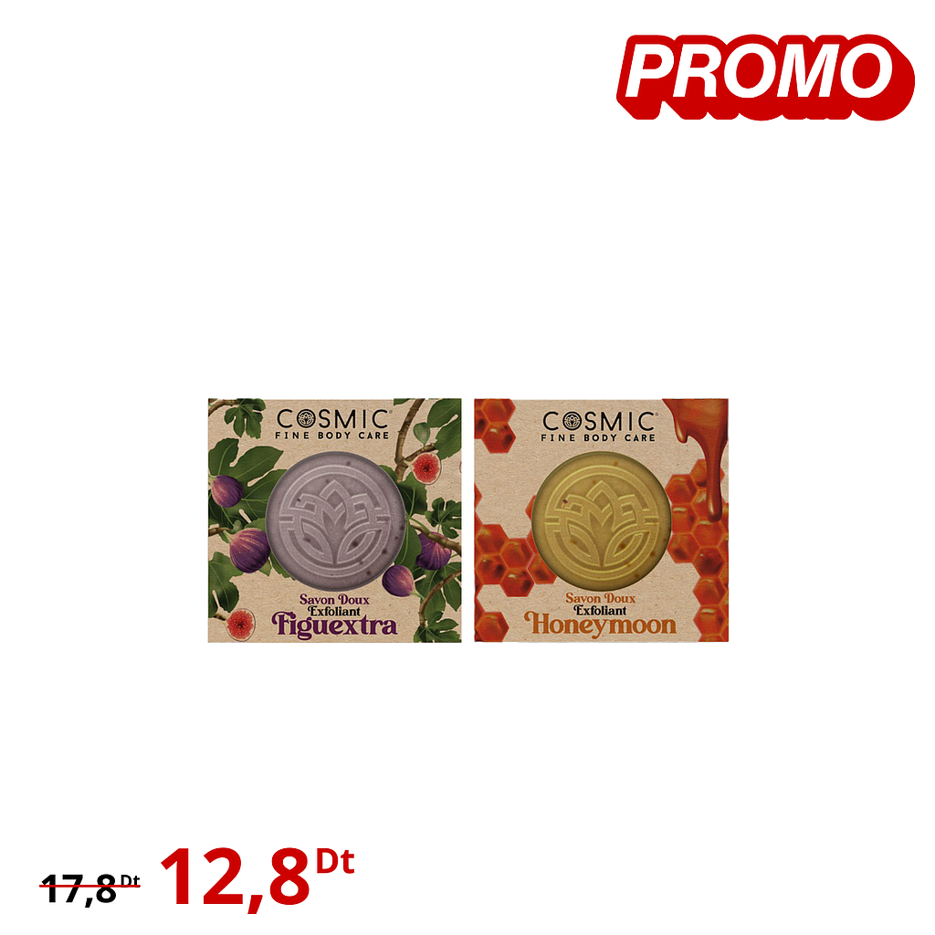 Pack 2 Savons Doux : Honeymoon + Figuextra (PROMO)