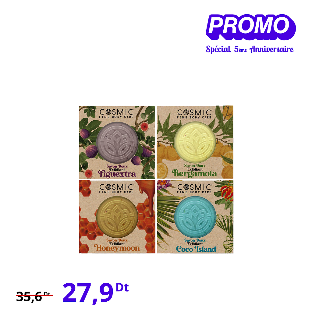 Pack 4 Savons Doux (PROMO)