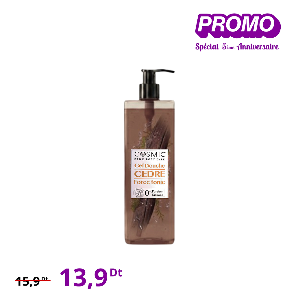 Gel Douche Cèdre (PROMO)