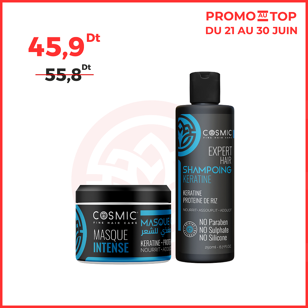 Pack Shampoing keratine + Masque keratine (PROMO)